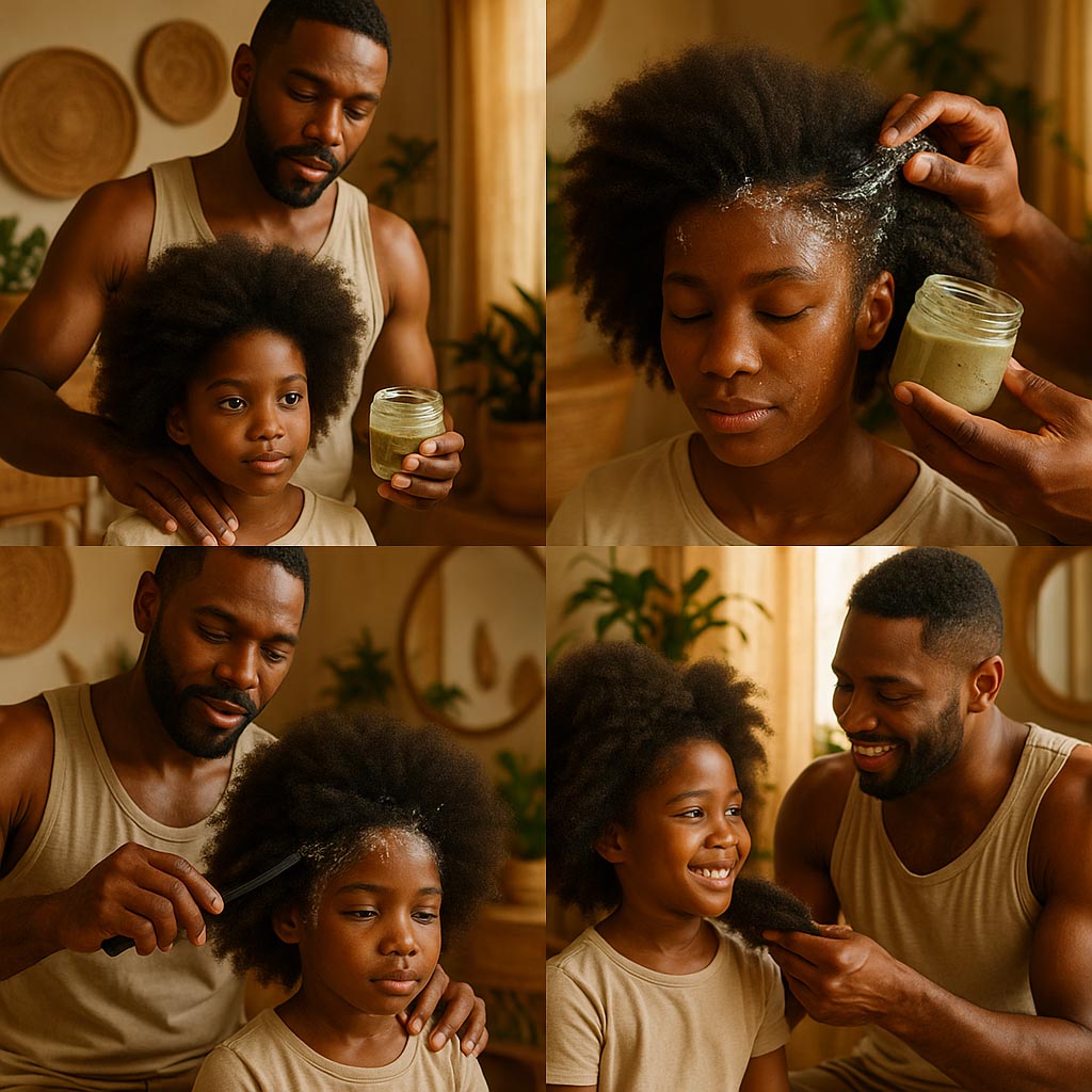 Detangling with Knot Today Wahala Gel