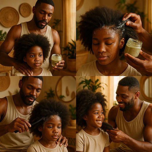 Detangling with Knot Today Wahala Gel