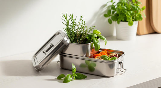 How to you use the Tchoumzi vintage stainless steel container to conserve your natural ingredients and foods