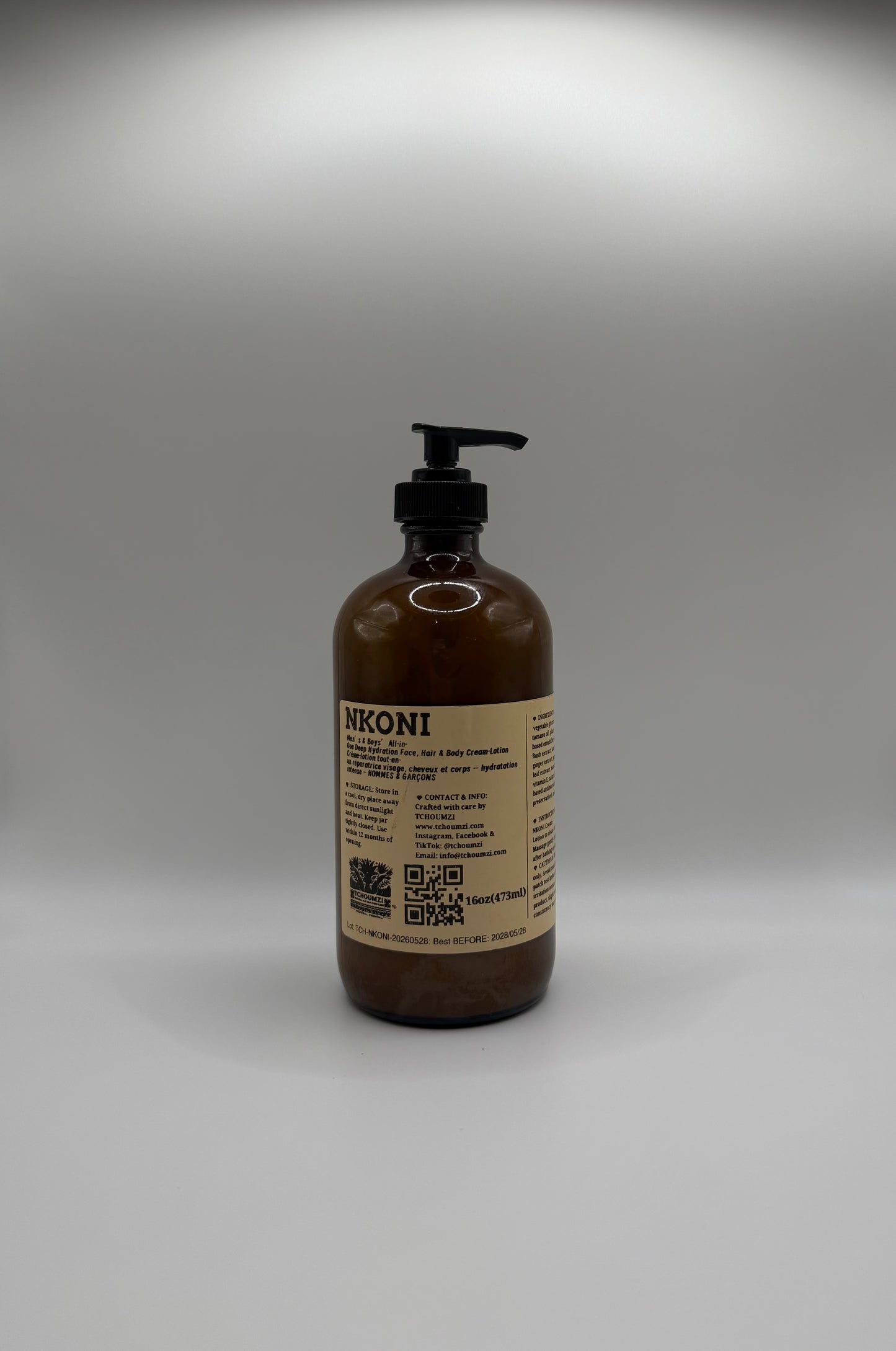 NKONI - Men's Cream Lotion - 473ml
